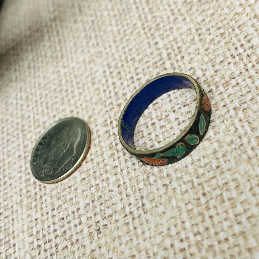 Cloisonné Enameled Ring